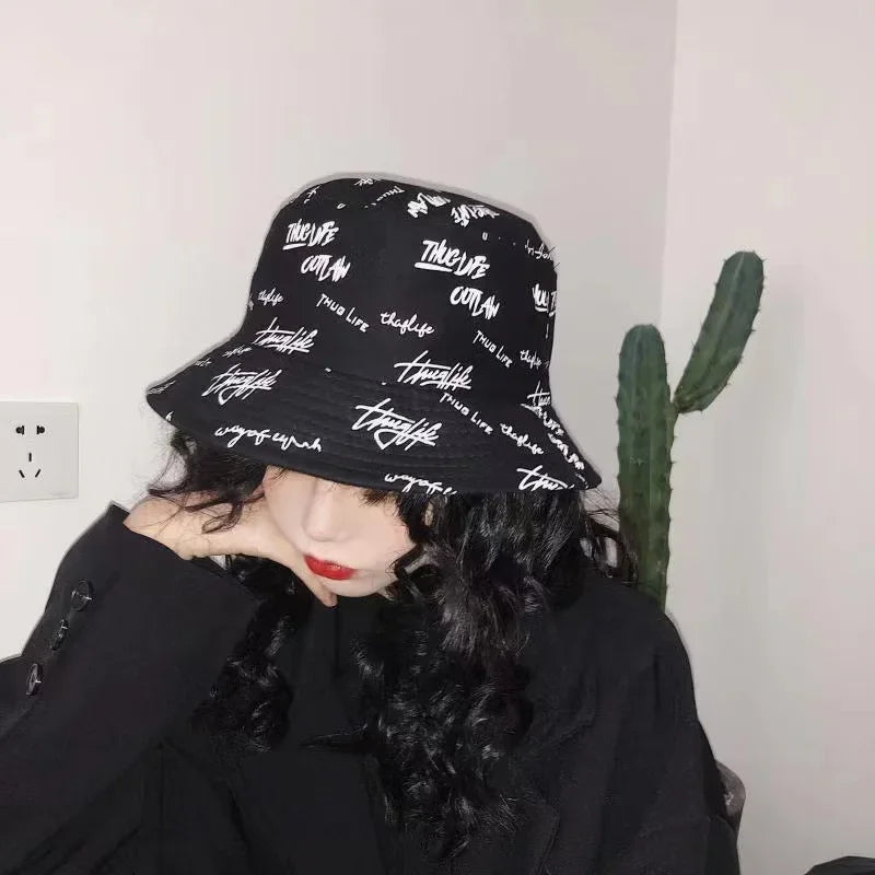 Reversible Graphic Bucket Hat