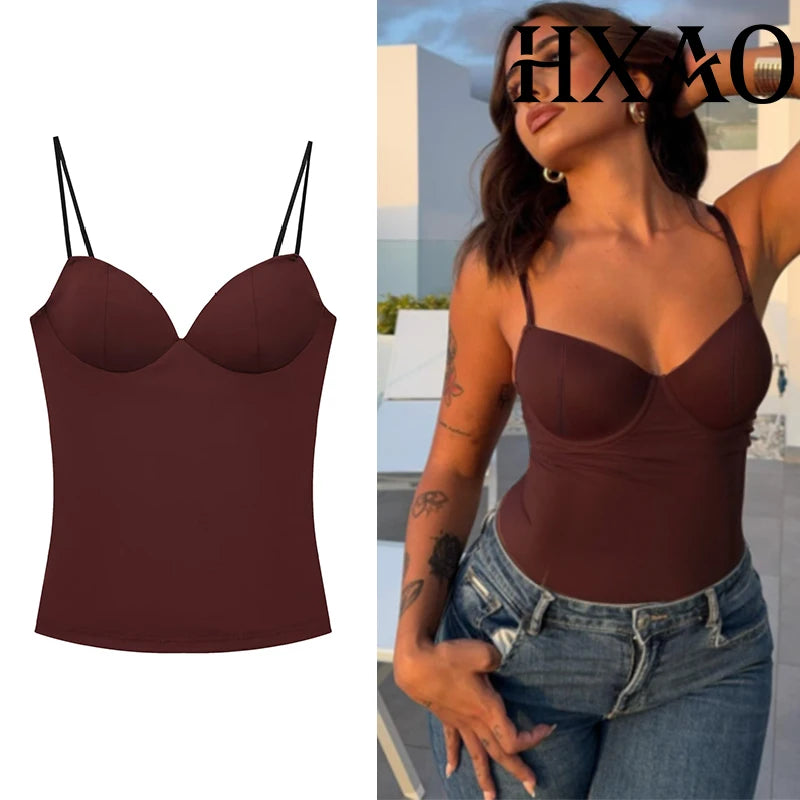 Strappy Corset Crop Camisole