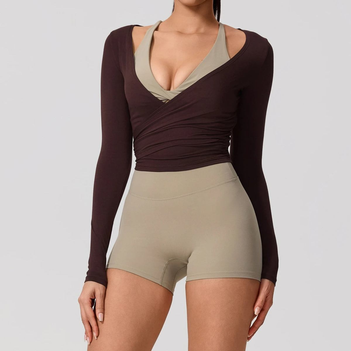 Quick-Dry Long-Sleeve Yoga Top