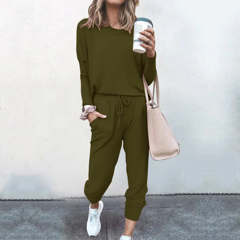Cozy Pullover & Straight-Leg Pants Set