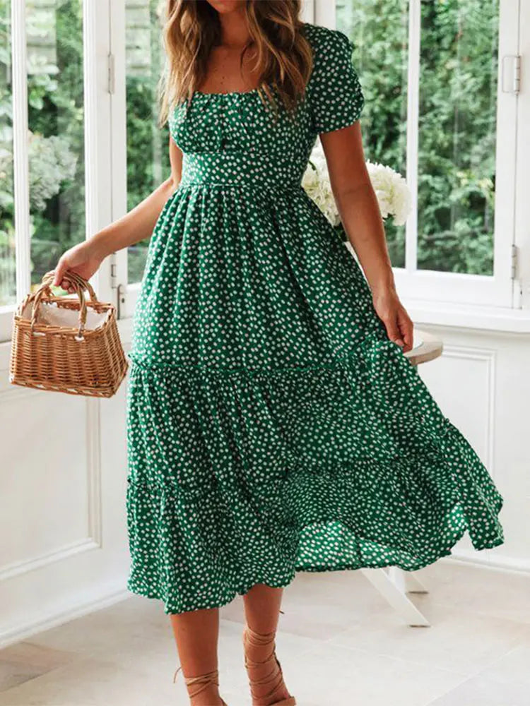 Marina Floral Printed Maxi Dress