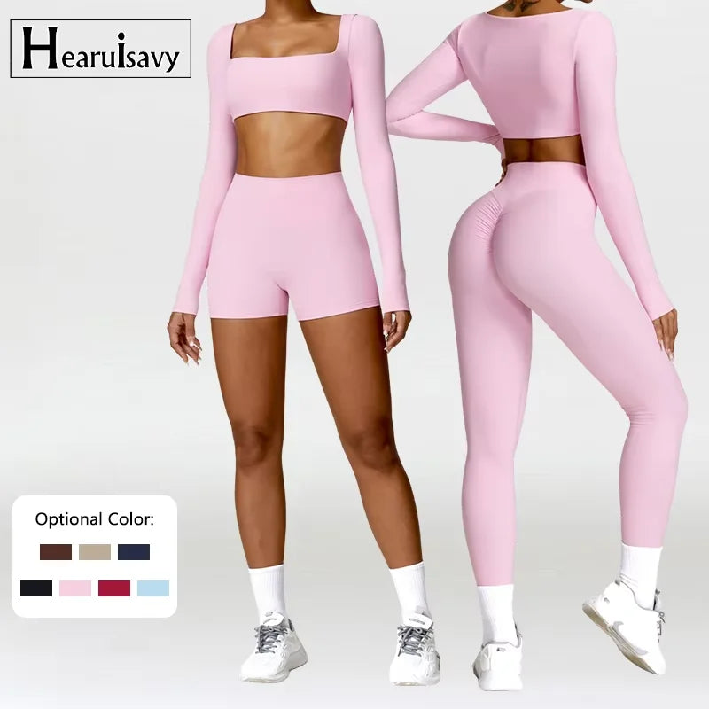 Aurelia Sun Long Sleeve Summer Training Set – Wine Red – Set 4 – image 1