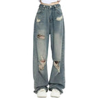 Denim High-Waist Wide-Leg Jeans