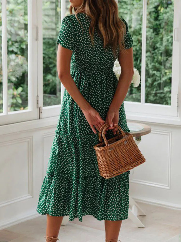Marina Floral Printed Maxi Dress