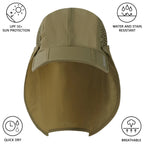 Explorer Sun Cap with Neck Flap UPF 50+