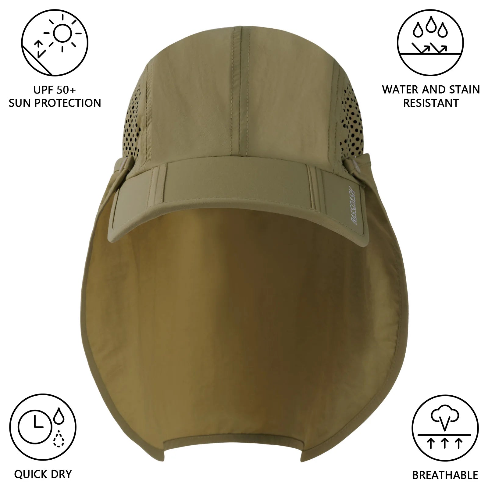 Explorer Sun Cap with Neck Flap UPF 50+