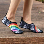 Aurelia Sun Patterned Aqua Socks