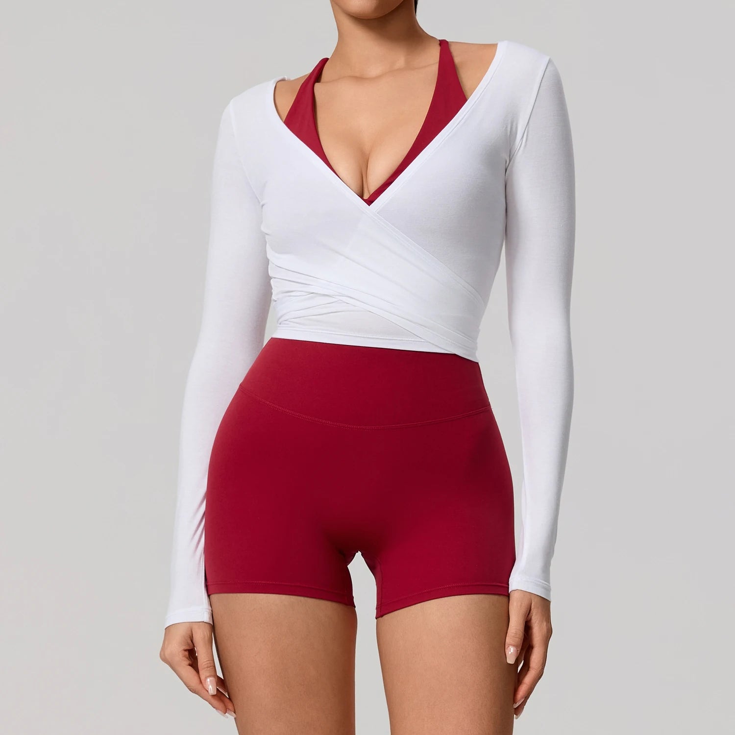 Quick-Dry Long-Sleeve Yoga Top