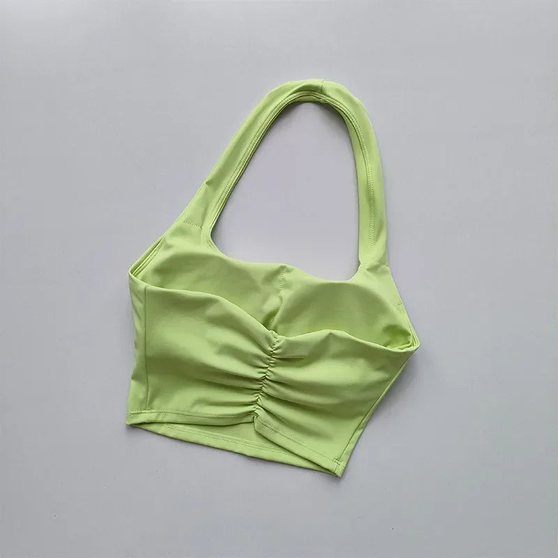 Aurelia Sun Open-Back Training Sports Bra – Yellow – image 4