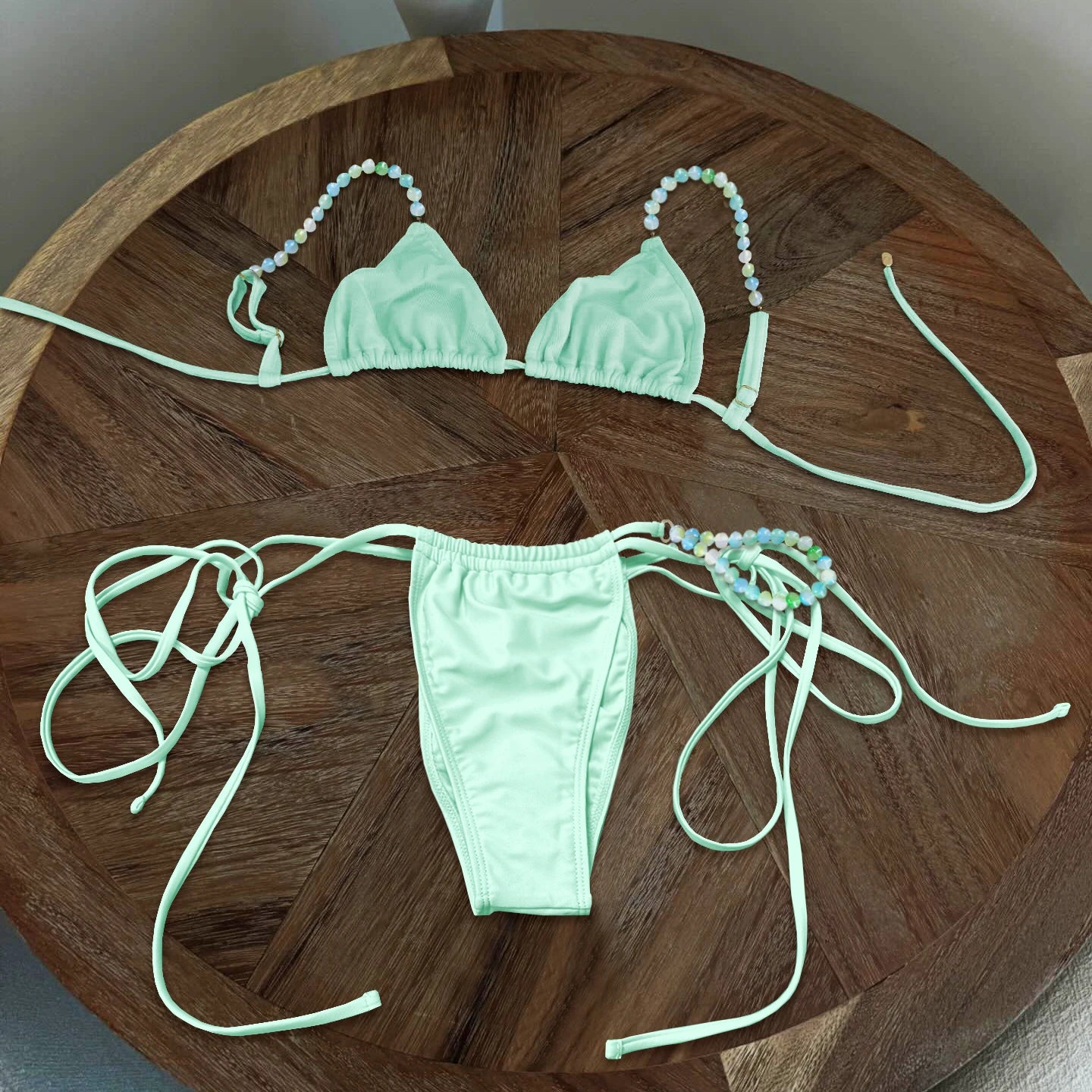 Beaded Bandeau Micro Bikini