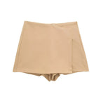 Asymmetric High-Waist Skort