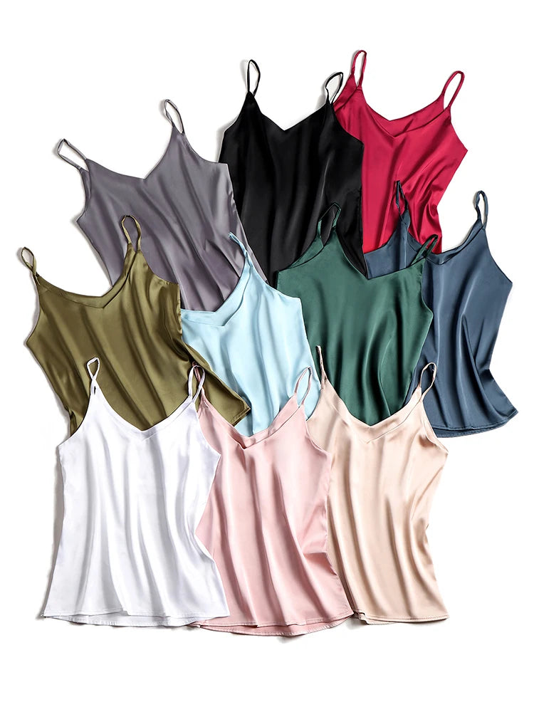 Satin-Look Halter Camisole