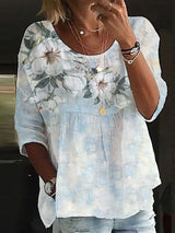Printed Relaxed Blouse