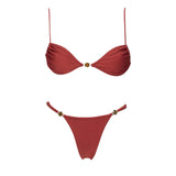 Crystal Bandeau Bikini & Cover-Up Set