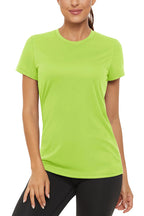 TACVASEN Summer Casual T-shirts UPF 50+ Quick Dry Womens Skin Sun Protection T-shirt Outdoor Running Swim Athletic T shirts Tops
