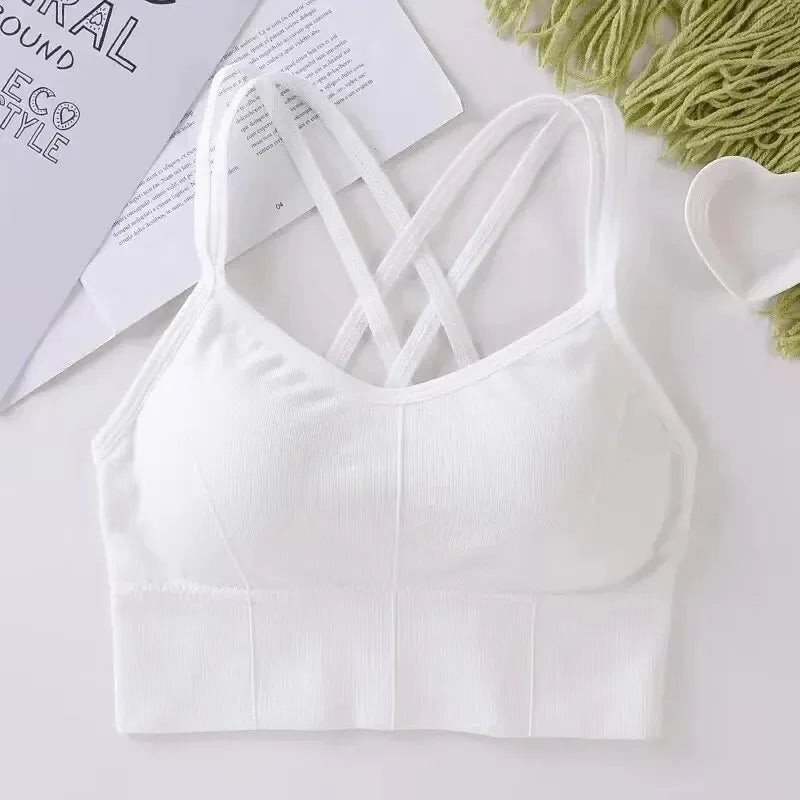 Cross-Strap Comfort Sports Bra