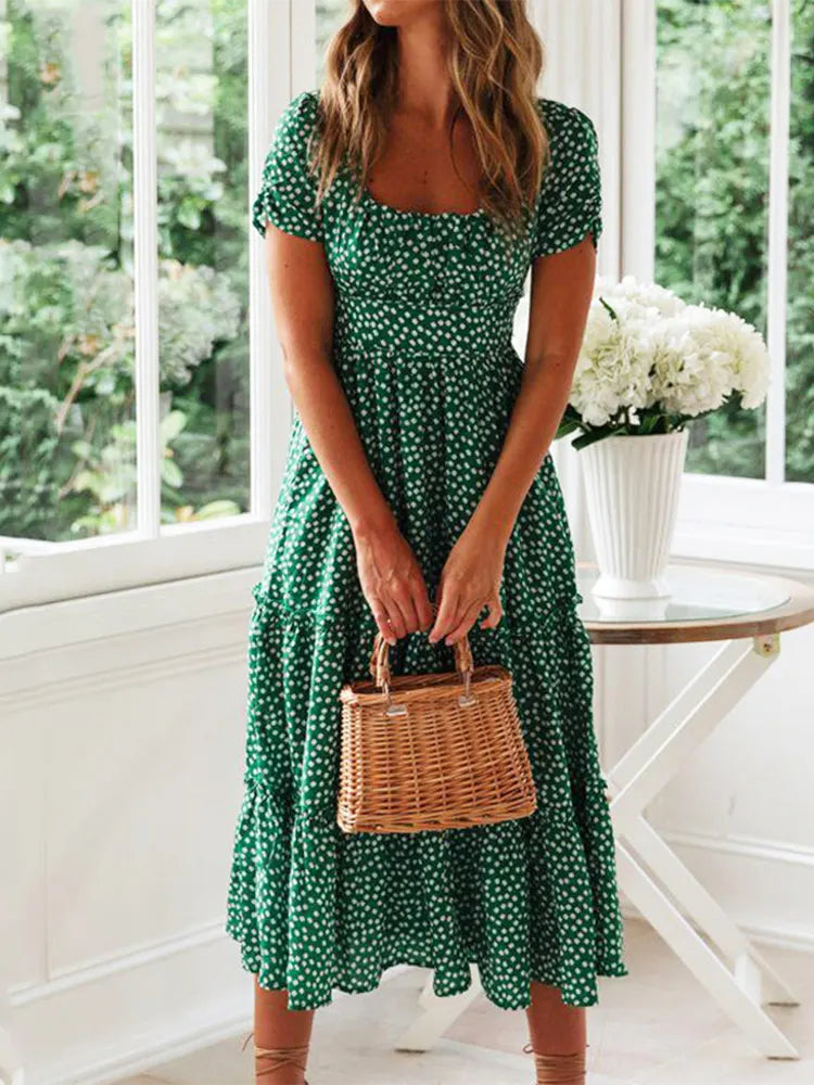Marina Floral Printed Maxi Dress