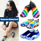 Aurelia Sun Patterned Aqua Socks