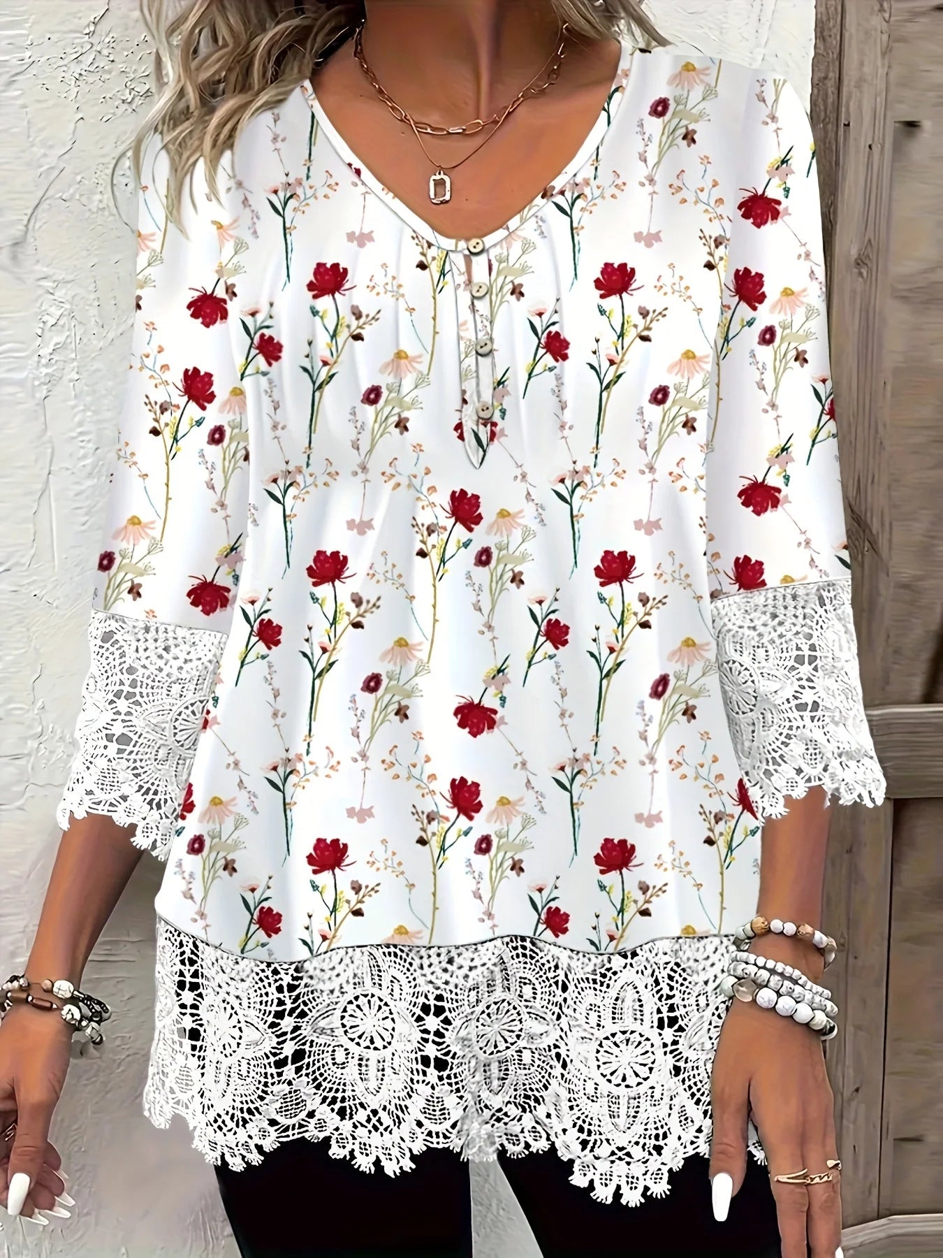 Plus-Size Relaxed Long-Sleeve T-Shirt