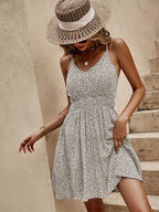 Floral Halter Mini Dress