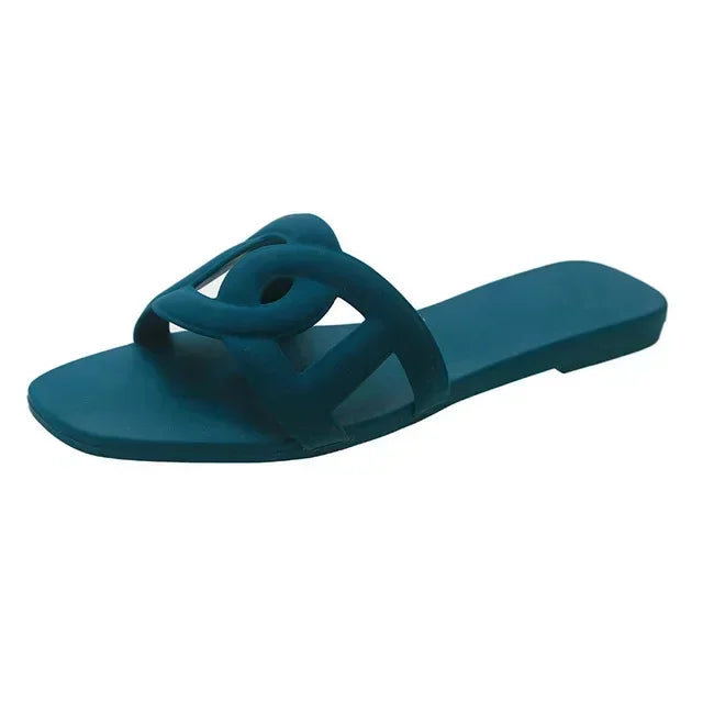 Colour Pop Jelly Slide Sandals