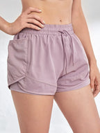 Aurelia Sun 2-in-1 Pocket Training Shorts – Black – image 6