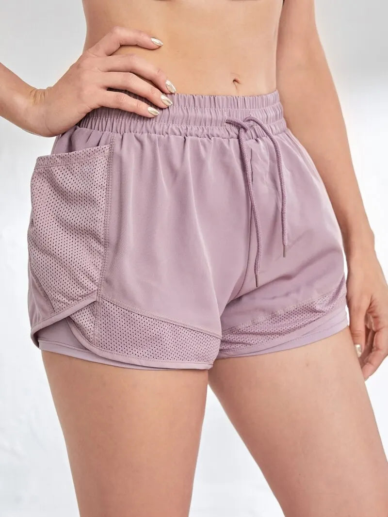 Aurelia Sun 2-in-1 Pocket Training Shorts – Black – image 6