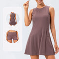 Aurelia Sun Sleeveless Tennis Dress & Shorts Set – Grey – image 7