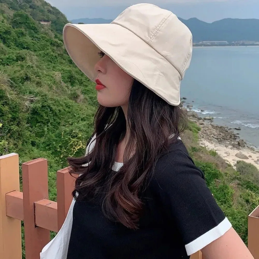 Velcro Wide Brim Bucket Hat