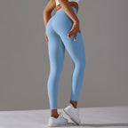 Aurelia Sun Breathable Seamless Training Leggings – White Ash – image 6