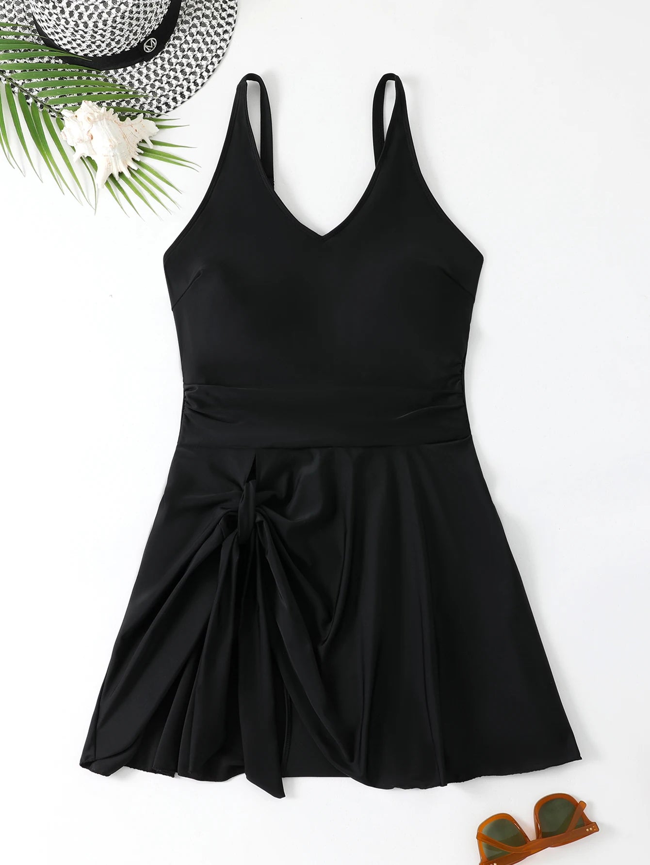 Curve Strappy Swim Dress