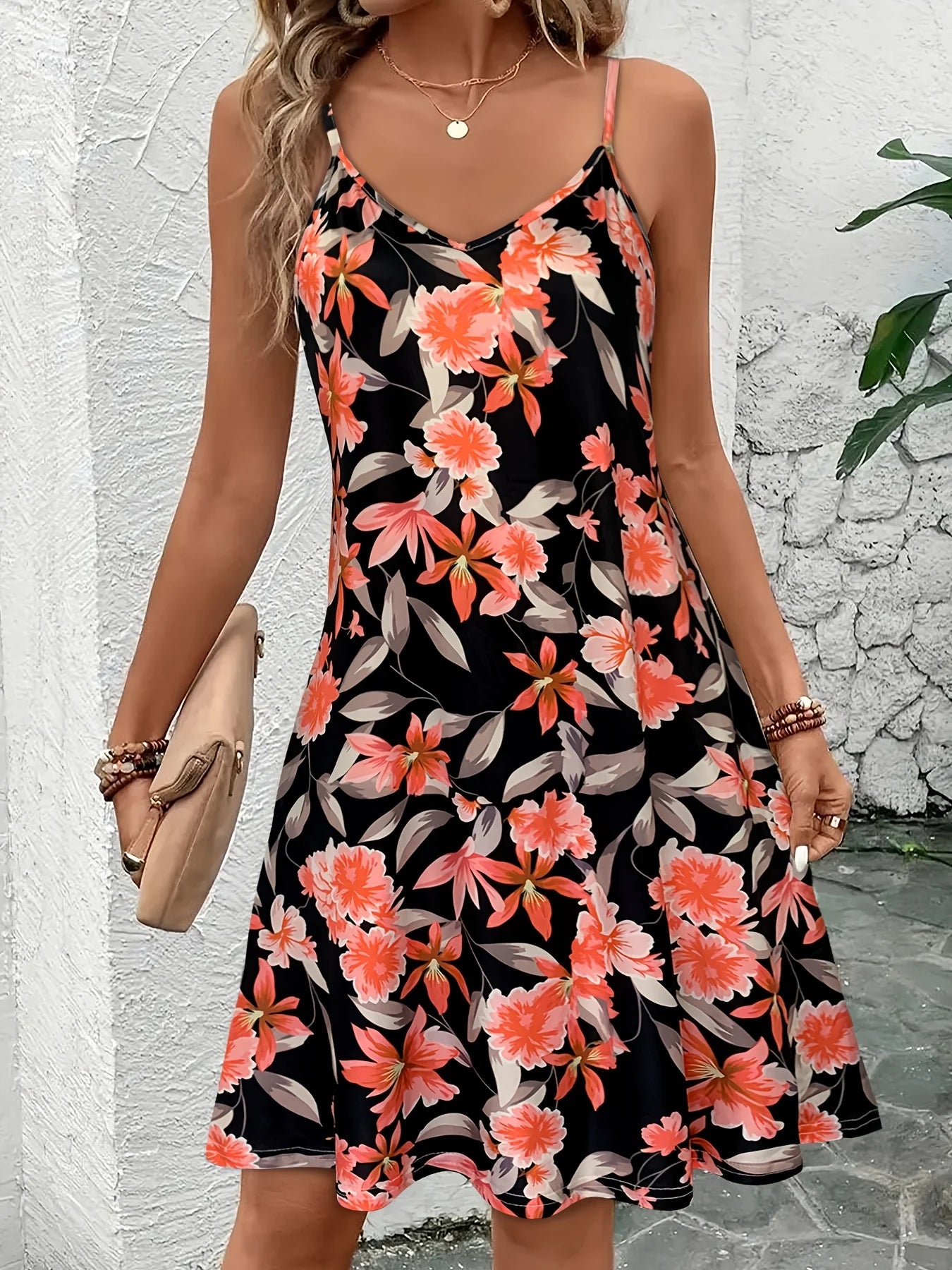 Pocket A-Line Floral Sundress