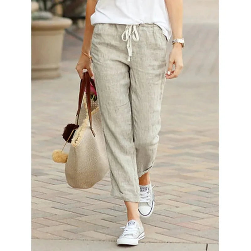 Drawstring Relaxed Everyday Pants