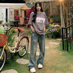 Denim High-Waist Wide-Leg Jeans