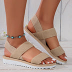 Lace-Up Flat Summer Sandals