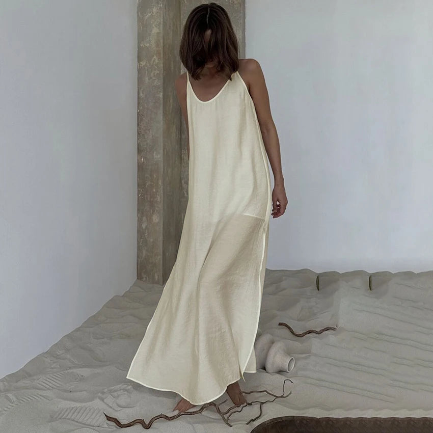 Breeze V-Neck Relaxed Maxi Dress