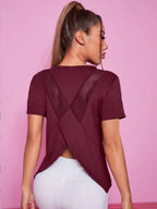 Mesh Short-Sleeve Relaxed Training T-Shirt