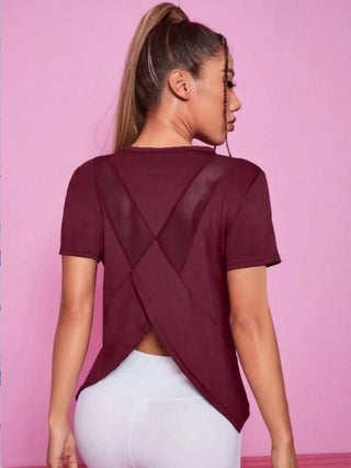 Mesh Short-Sleeve Relaxed Training T-Shirt