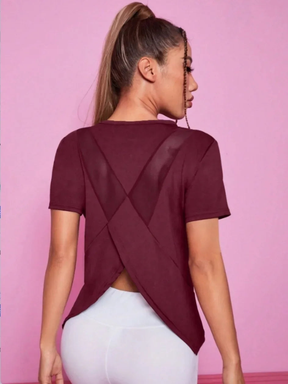 Mesh Short-Sleeve Relaxed Training T-Shirt