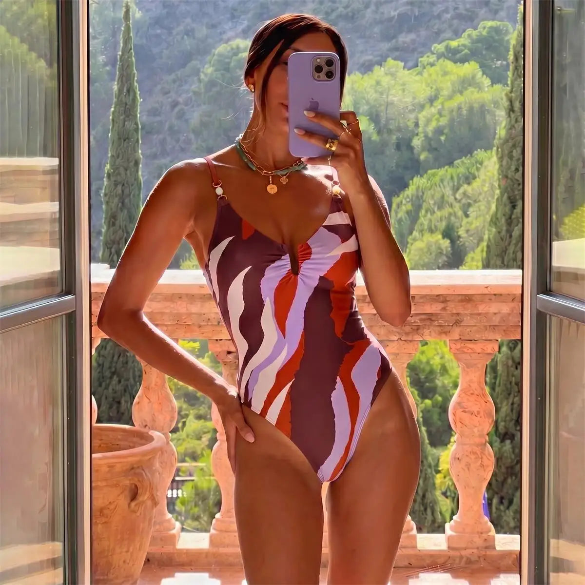 Shimmer Star Bikini with Cover-Up