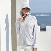 TRVLWEGO Quick Dry Long Sleeve Hoody for Men Women Summer Sun UV Protection Hooded Jacket Thin Beach Sweatshirt Travel Cloth