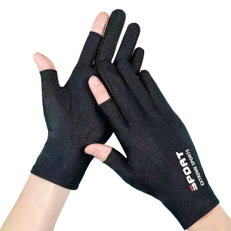 Anti-UV Men Women Fishing Gloves Sunscreen Antiskid Spring   Breathable Cycling Sport Gloves Fishing