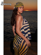 Animal Print Halter Resort Collection
