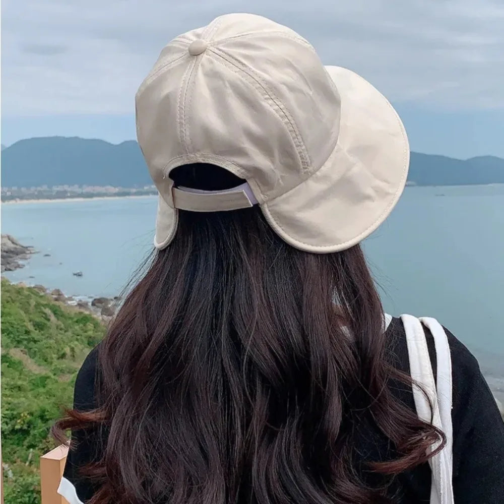 Velcro Wide Brim Bucket Hat
