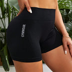 Aurelia Sun High-Waist Cycling Shorts – Black – image 1