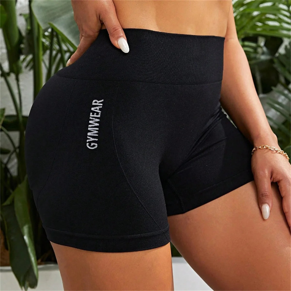 Aurelia Sun High-Waist Cycling Shorts – Black – image 1
