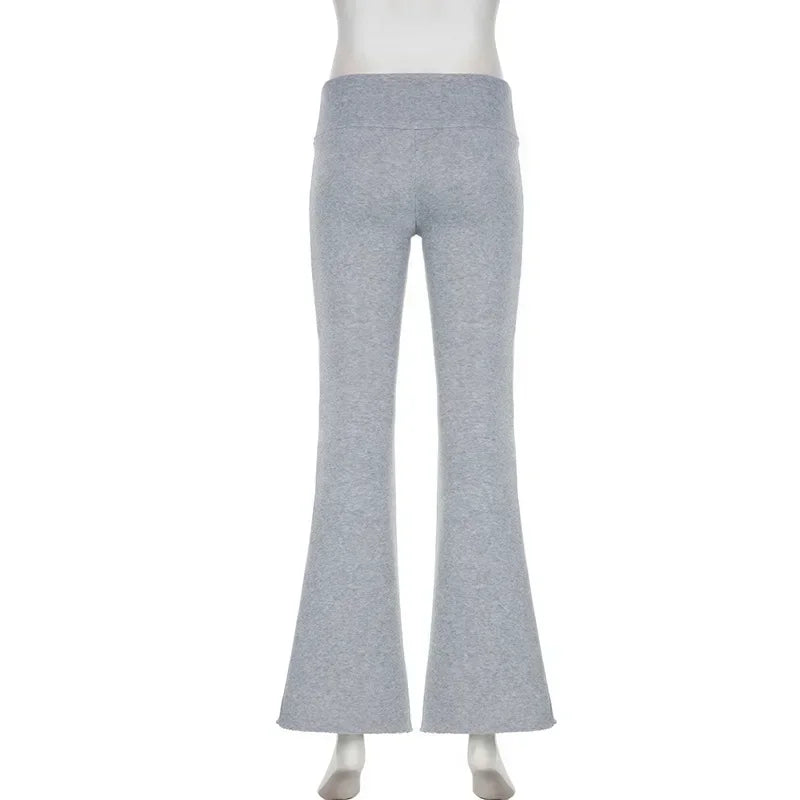 Low-Rise Bootcut Trousers