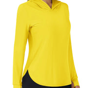 TACVASEN UPF80+ Summer UV Protection Hoodie Womens Outdoor Hiking SunBlock Pullover Tops Quick Dry Breathable Lightweight Shirts