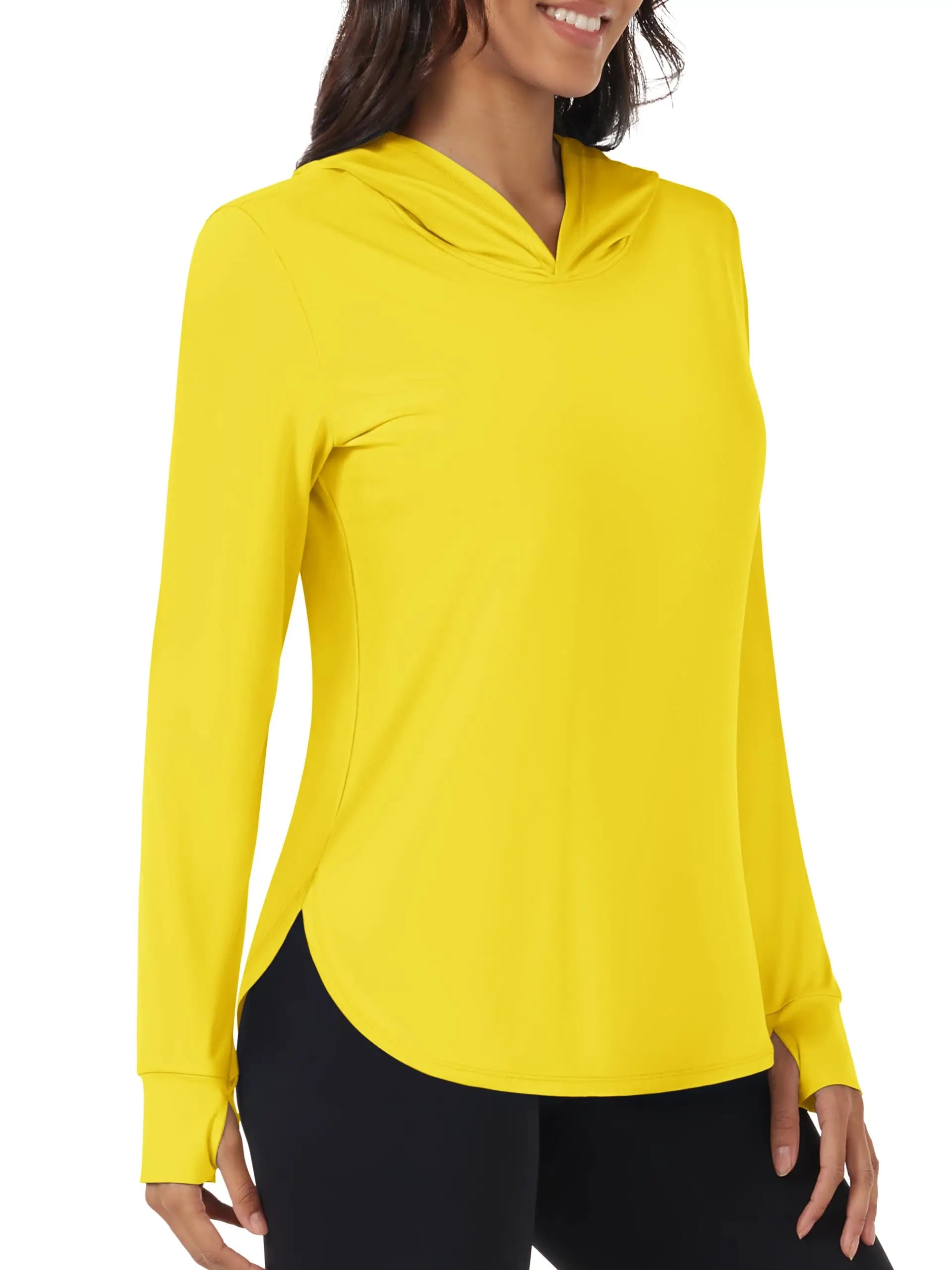 TACVASEN UPF80+ Summer UV Protection Hoodie Womens Outdoor Hiking SunBlock Pullover Tops Quick Dry Breathable Lightweight Shirts