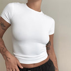 Contour Knit Short-Sleeve Tee